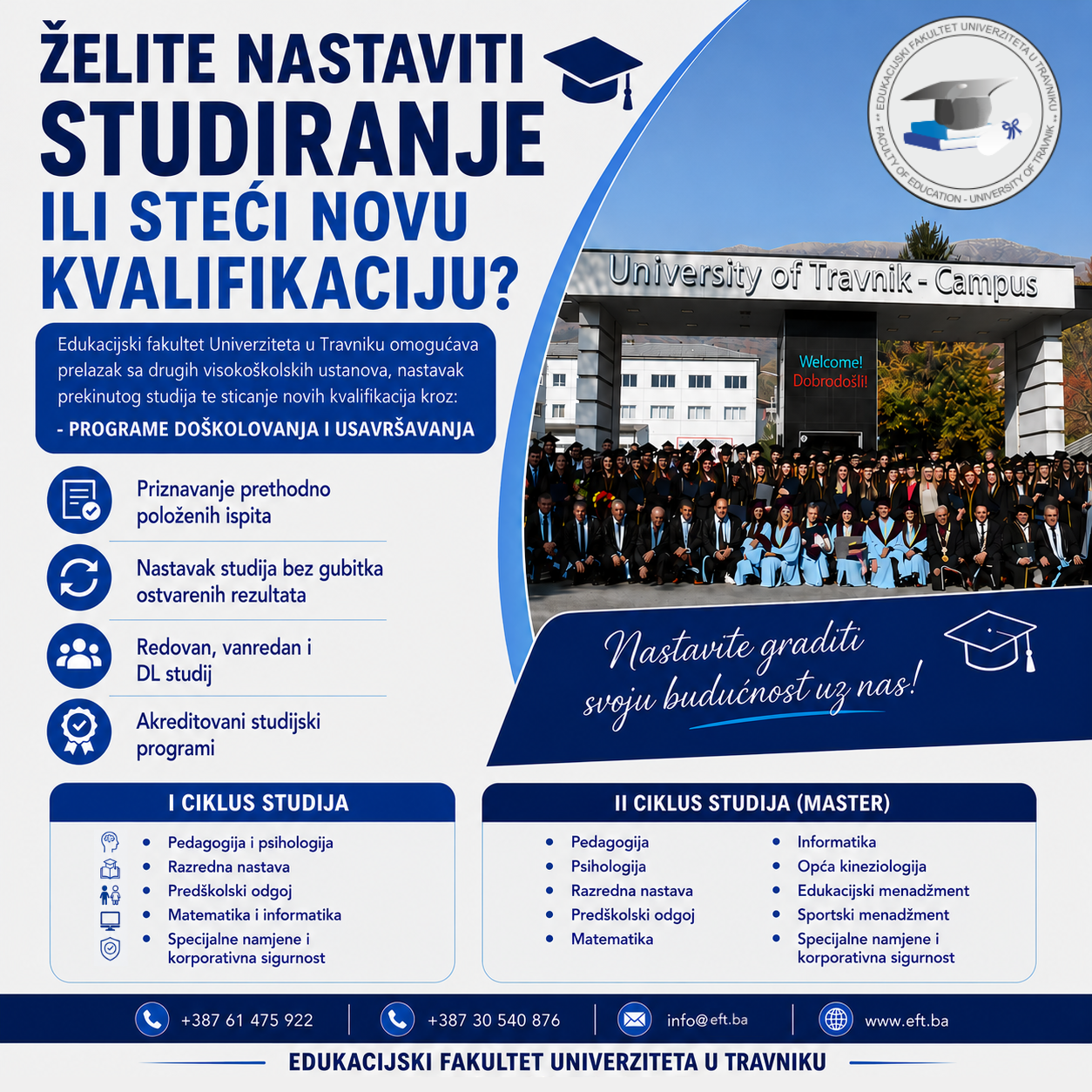 Promo letak za nastavak studiranja